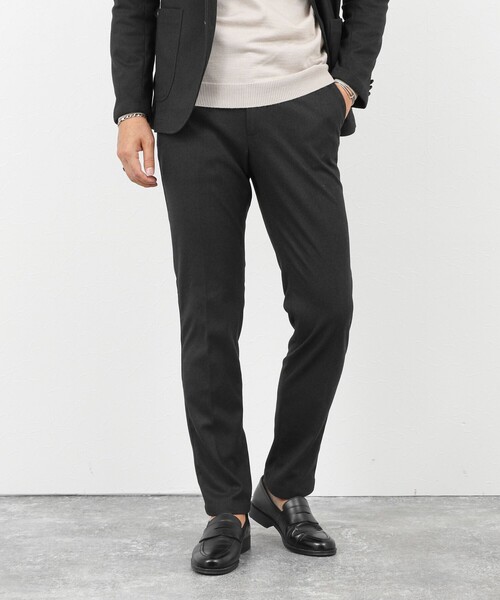 NOLLEY’S(ノーリーズ)の「《セットアップ対応》【Active Jersey】ホームスパン ストレッチスリムフィット 25AW(その他パンツ・メンズ・チャコールグレー/グレー/ネイビー・S/M/L/XL/XXL)」の1枚目の写真