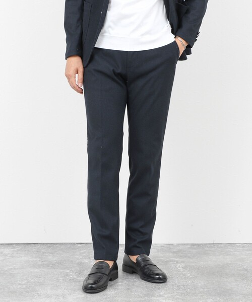 NOLLEY’S(ノーリーズ)の「《セットアップ対応》【Active Jersey】ホームスパン ストレッチスリムフィット 25AW(その他パンツ・メンズ・チャコールグレー/グレー/ネイビー・S/M/L/XL/XXL)」の4枚目の写真