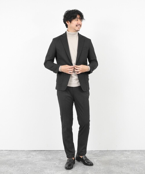 NOLLEY’S(ノーリーズ)の「《セットアップ対応》【Active Jersey】ホームスパン ストレッチスリムフィット 25AW(その他パンツ・メンズ・チャコールグレー/グレー/ネイビー・S/M/L/XL/XXL)」の18枚目の写真