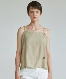 SEMI SATIN SLEEVELESS_BEIGE