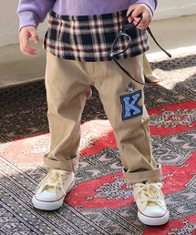 kladskap | オオカミ刺しゅうロング丈ストレートパンツ(その他パンツ)