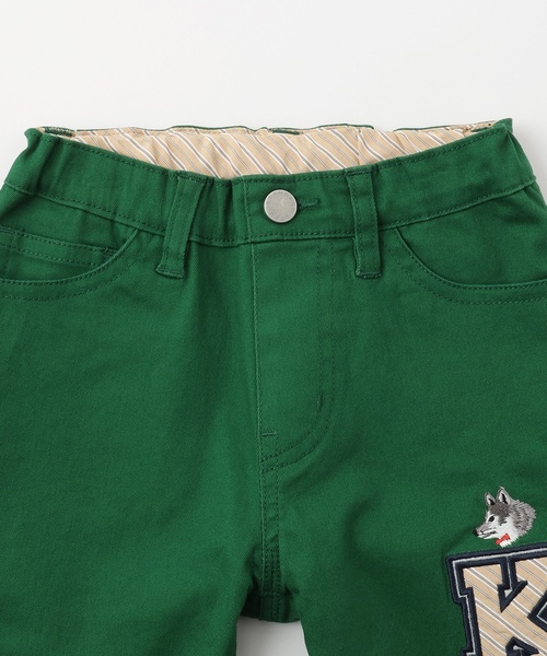 kladskap（クレードスコープ）の「オオカミ刺しゅうロング丈ストレートパンツ（その他パンツ・キッズ・ベージュ/グリーン/ネイビー・100cm/90cm/110cm/120cm/130cm/80ｃｍ）」の5枚目の写真