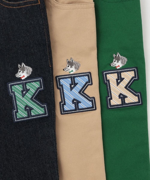 kladskap（クレードスコープ）の「オオカミ刺しゅうロング丈ストレートパンツ（その他パンツ・キッズ・ベージュ/グリーン/ネイビー・100cm/90cm/110cm/120cm/130cm/80ｃｍ）」の7枚目の写真