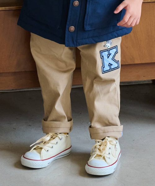 kladskap（クレードスコープ）の「オオカミ刺しゅうロング丈ストレートパンツ（その他パンツ・キッズ・ベージュ/グリーン/ネイビー・100cm/90cm/110cm/120cm/130cm/80ｃｍ）」の16枚目の写真