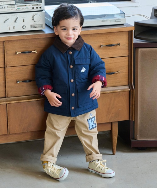 kladskap（クレードスコープ）の「オオカミ刺しゅうロング丈ストレートパンツ（その他パンツ・キッズ・ベージュ/グリーン/ネイビー・100cm/90cm/110cm/120cm/130cm/80ｃｍ）」の17枚目の写真