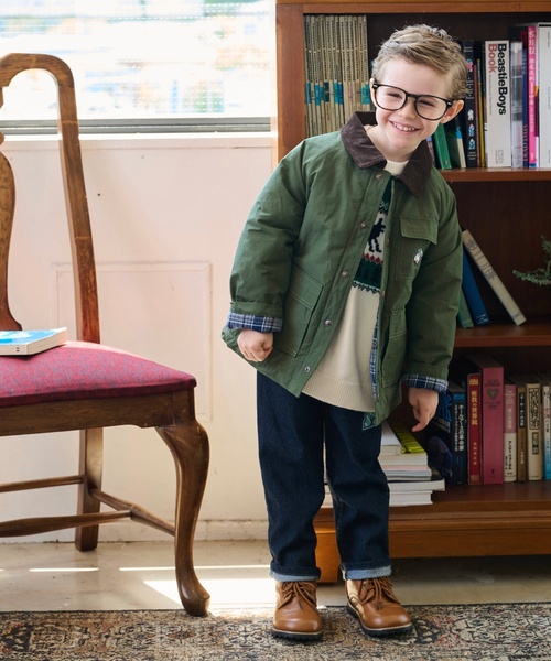 kladskap（クレードスコープ）の「オオカミ刺しゅうロング丈ストレートパンツ（その他パンツ・キッズ・ベージュ/グリーン/ネイビー・100cm/90cm/110cm/120cm/130cm/80ｃｍ）」の19枚目の写真