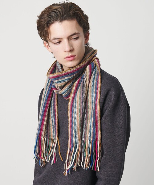 BEAUTY&YOUTH UNITED ARROWS（ビューティーアンドユースユナイテッドアローズ）の「マルチカラー マフラー（マフラー・メンズ・その他2/その他1・FREE）」の5枚目の写真