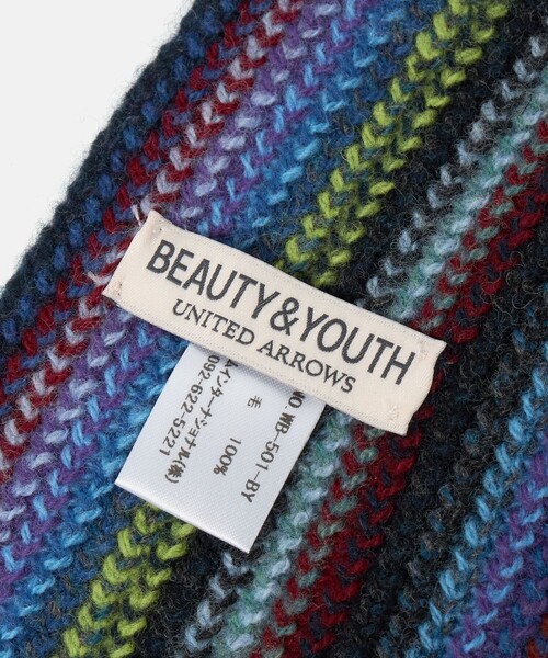 BEAUTY&YOUTH UNITED ARROWS（ビューティーアンドユースユナイテッドアローズ）の「マルチカラー マフラー（マフラー・メンズ・その他2/その他1・FREE）」の3枚目の写真