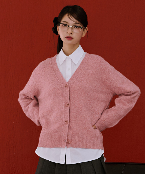 CHASECULT(チェイスカルト)の「レディースボカシカーディガン-ピンク(カーディガン/ボレロ・レディース・PINK・90/85)」の2枚目の写真