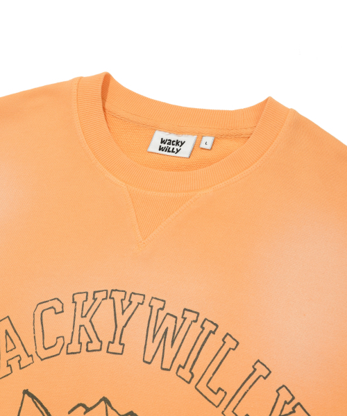 Wacky WiLLy(ワッキーウィリー)の「ウォッシングキキグラフィックスウェットオレンジ(スウェット・レディース・その他・SMALL/MEDIUM/LARGE/X-LARGE)」の4枚目の写真