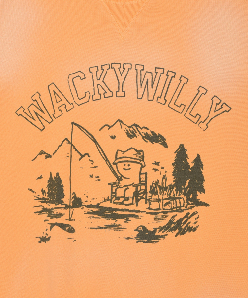 Wacky WiLLy(ワッキーウィリー)の「ウォッシングキキグラフィックスウェットオレンジ(スウェット・レディース・その他・SMALL/MEDIUM/LARGE/X-LARGE)」の5枚目の写真