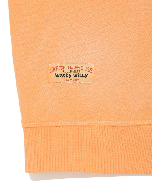 Wacky WiLLy(ワッキーウィリー)の「ウォッシングキキグラフィックスウェットオレンジ(スウェット・レディース・その他・SMALL/MEDIUM/LARGE/X-LARGE)」の6枚目の写真