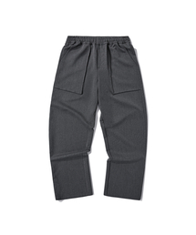 Verdnt（バーダント）の「リラックスドアウトポケットバンディングスラックス[チャコール]（スラックス）」