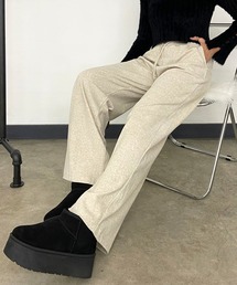 起毛ワイドパンツ