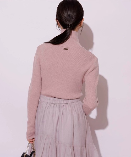 Mystrada（マイストラーダ）の「ラメタートルニット（ニット/セーター・レディース・ホワイト/ピンク/レッド/ブラック/ライトイエロー・38）」の13枚目の写真