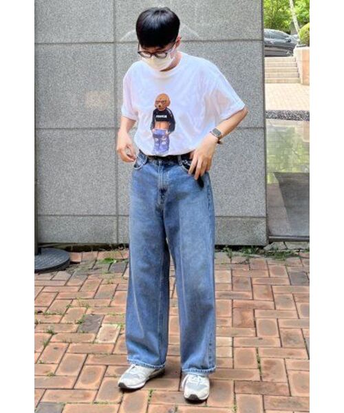 GRAVER（グレーバー）の「[ユニセックス]クロップドッグストリーバー半袖Tシャツ_ホワイト（Tシャツ/カットソー・レディース・ホワイト・X-LARGE/SMALL/MEDIUM/LARGE）」の4枚目の写真