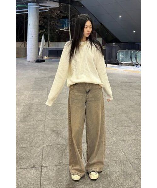 NODU（ノードユー）の「ウォッシャブルデイリーハッチラグランニット[グリーン]（ニット/セーター・レディース・その他・MEDIUM/LARGE）」の9枚目の写真