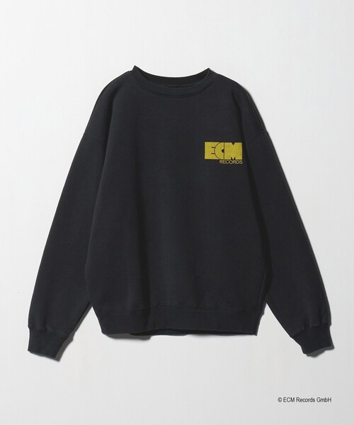 BEAUTY&YOUTH UNITED ARROWS(ビューティーアンドユースユナイテッドアローズ)の「<ECM × BEAUTY&YOUTH>ECM ロゴ プリント スウェット(スウェット・メンズ・ホワイト/ブラック・XL/L/M)」の2枚目の写真