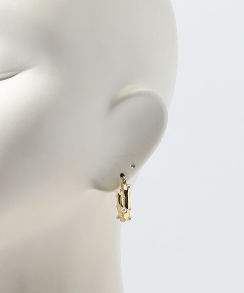 Kenneth Jay Lane（ネスジェイレーン）の「Kenneth Jay Lane Bridge Wire Hoops ピアス（ピアス（両耳用）・レディース・ゴールド系その他・FREE）」の5枚目の写真
