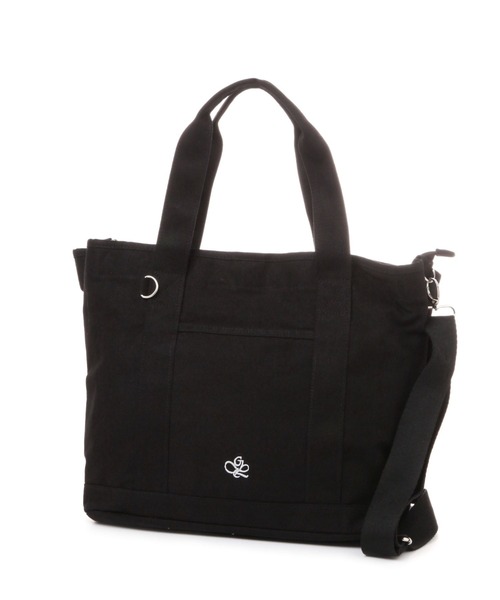 GLOBAL WORK（グローバルワーク）の「3ROOM2WAYキャンバストートL/603674（トートバッグ・レディース・チャコールグレー/ブラック/ダークブラウン/オフホワイト・FREE）」の2枚目の写真