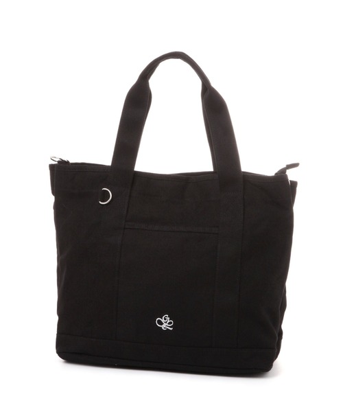 GLOBAL WORK（グローバルワーク）の「3ROOM2WAYキャンバストートL/603674（トートバッグ・レディース・チャコールグレー/ブラック/ダークブラウン/オフホワイト・FREE）」の6枚目の写真