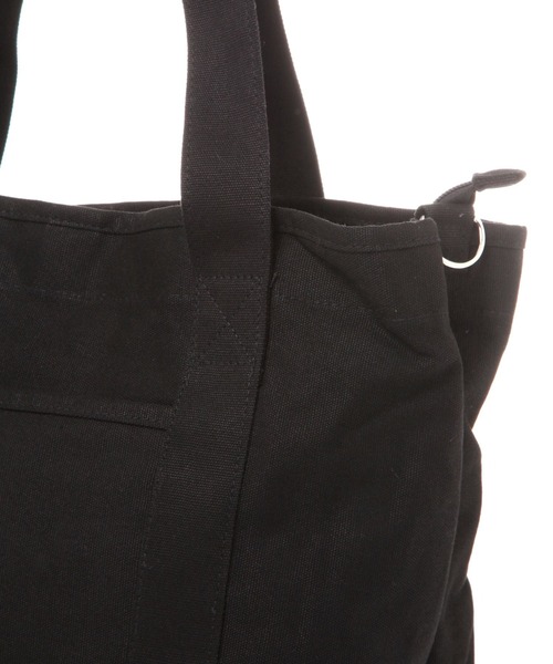 GLOBAL WORK（グローバルワーク）の「3ROOM2WAYキャンバストートL/603674（トートバッグ・レディース・チャコールグレー/ブラック/ダークブラウン/オフホワイト・FREE）」の12枚目の写真