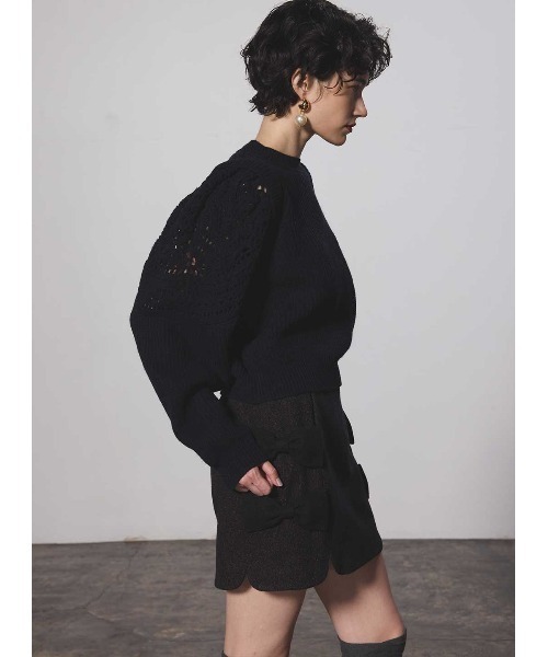 COEL（コエル）の「リボンミニスカパン（スカート・レディース・ブラック/ブラウン・FREE）」の7枚目の写真