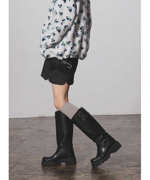 COEL（コエル）の「リボンミニスカパン（スカート・レディース・ブラック/ブラウン・FREE）」の17枚目の写真