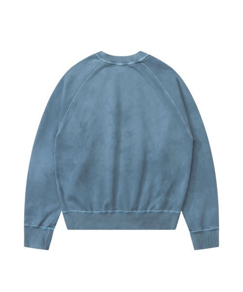 IUGAMAKARAS(イウガマカラス)の「Pigment Dyed Sweatshirt (Turkish Blue)(スウェット・レディース・その他・1/2/3)」の6枚目の写真