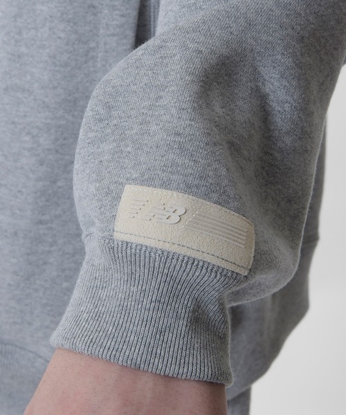 NEW BALANCE(ニューバランス)の「1000 スウェットプルオーバーフーディオーバーサイズフィット(パーカー・メンズ・ブラック/オフホワイト/グレー/ネイビー・SMALL/MEDIUM/LARGE/X-LARGE)」の18枚目の写真