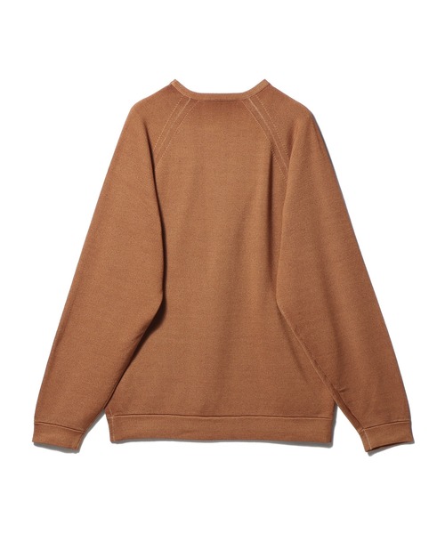 ESTNATION（エストネーション）の「ESTNATION / スノーダイ クルーネックニット（ニット/セーター・メンズ・オレンジ/ライトグレー/チャコールグレー・MEDIUM/LARGE）」の9枚目の写真