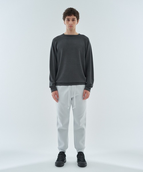 ESTNATION（エストネーション）の「ESTNATION / スノーダイ クルーネックニット（ニット/セーター・メンズ・オレンジ/ライトグレー/チャコールグレー・MEDIUM/LARGE）」の4枚目の写真