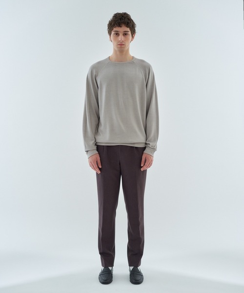 ESTNATION（エストネーション）の「ESTNATION / スノーダイ クルーネックニット（ニット/セーター・メンズ・オレンジ/ライトグレー/チャコールグレー・MEDIUM/LARGE）」の7枚目の写真