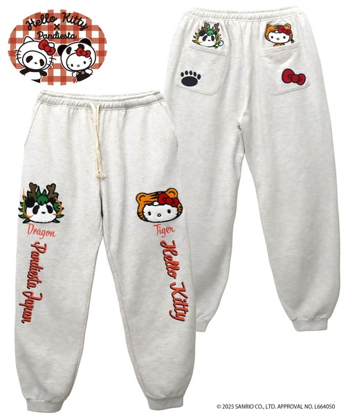 セール】Hello Kitty×PANDIESTA なりきり龍虎スウェットパンツ(M2
