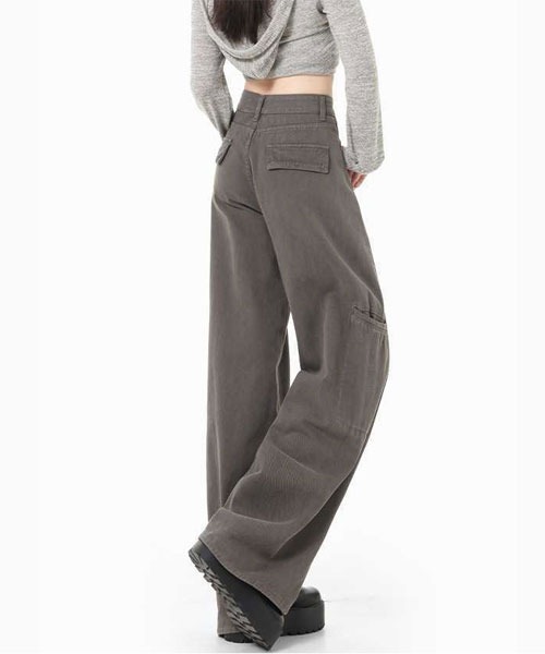 urge:(アージコロン )の「【URGE:】ワイド カーゴ パンツ(カーゴパンツ・レディース・グレー・SMALL/MEDIUM/LARGE/X-LARGE)」の4枚目の写真