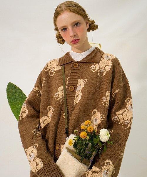 MAINBOOTH(メインブース)の「Teddy Bear Cardigan(COCOA)(カーディガン/ボレロ・レディース・その他・ONE SIZE)」の1枚目の写真