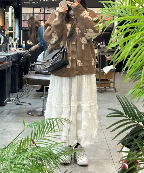MAINBOOTH(メインブース)の「Teddy Bear Cardigan(COCOA)(カーディガン/ボレロ・レディース・その他・ONE SIZE)」の18枚目の写真