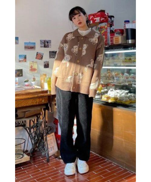 MAINBOOTH(メインブース)の「Teddy Bear Cardigan(COCOA)(カーディガン/ボレロ・レディース・その他・ONE SIZE)」の15枚目の写真