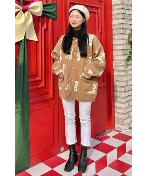 MAINBOOTH(メインブース)の「Teddy Bear Cardigan(COCOA)(カーディガン/ボレロ・レディース・その他・ONE SIZE)」の6枚目の写真