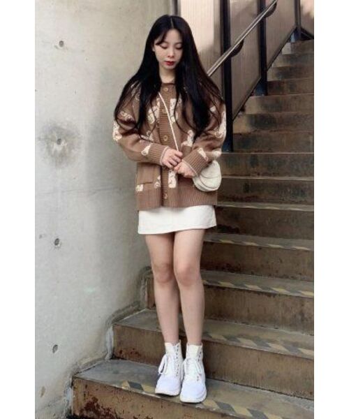 MAINBOOTH(メインブース)の「Teddy Bear Cardigan(COCOA)(カーディガン/ボレロ・レディース・その他・ONE SIZE)」の8枚目の写真