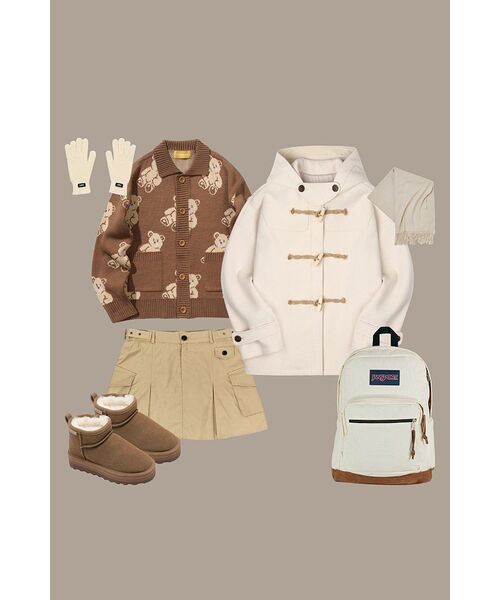 MAINBOOTH(メインブース)の「Teddy Bear Cardigan(COCOA)(カーディガン/ボレロ・レディース・その他・ONE SIZE)」の2枚目の写真