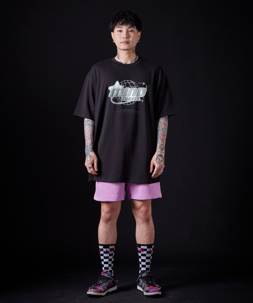 ASTRAL PROJECTION(アストラルプロジェクション)の「マインドトラベル スーピマコットン ラウンドネック 半袖Tシャツ_ブラック(Tシャツ/カットソー・メンズ・その他・LARGE/MEDIUM/X-LARGE)」の2枚目の写真