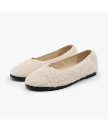 SAPPUN（サプン）の「Bellami Fur-Lined Flats (1cm)（バレエシューズ）」