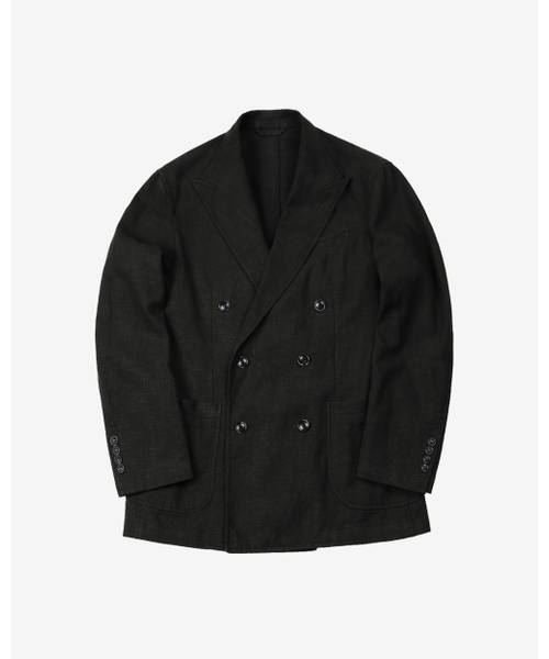 sortie(ソルティ)の「6B Linen Washed Double Jacket (Black)(テーラードジャケット・メンズ・その他・LARGE/MEDIUM/X-LARGE)」の1枚目の写真