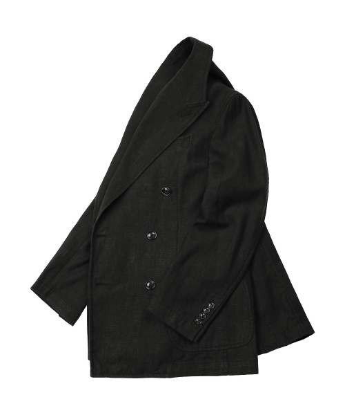 sortie(ソルティ)の「6B Linen Washed Double Jacket (Black)(テーラードジャケット・メンズ・その他・LARGE/MEDIUM/X-LARGE)」の4枚目の写真