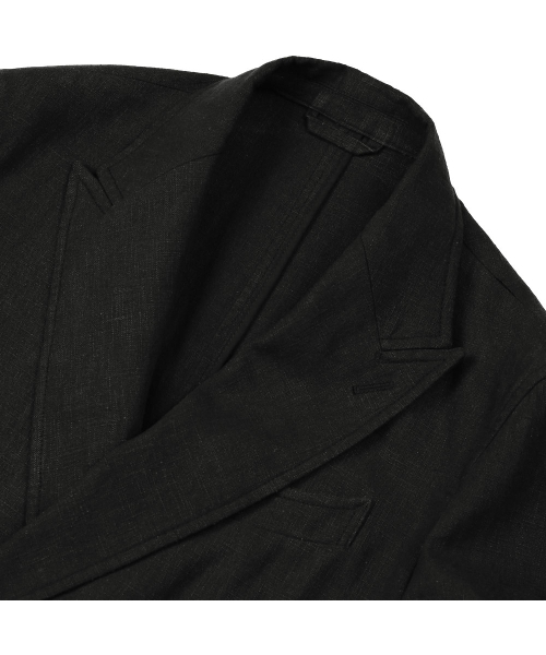 sortie(ソルティ)の「6B Linen Washed Double Jacket (Black)(テーラードジャケット・メンズ・その他・LARGE/MEDIUM/X-LARGE)」の5枚目の写真