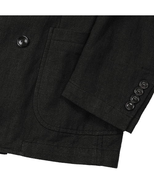sortie(ソルティ)の「6B Linen Washed Double Jacket (Black)(テーラードジャケット・メンズ・その他・LARGE/MEDIUM/X-LARGE)」の8枚目の写真
