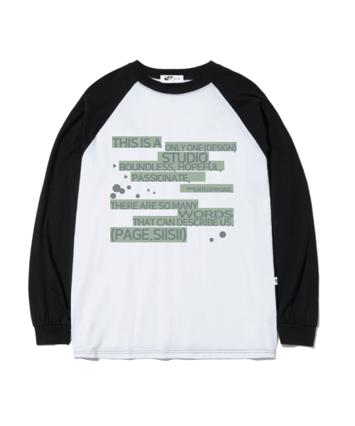 PAGESIISII(ページシシ)の「スクエアボックステキストプリントオーバーサイズロングスリーブブラック(Tシャツ/カットソー・レディース・その他・MEDIUM/LARGE)」の1枚目の写真