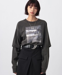 PAGEBOY | ネオンロゴレイヤードロンT(Tシャツ/カットソー)