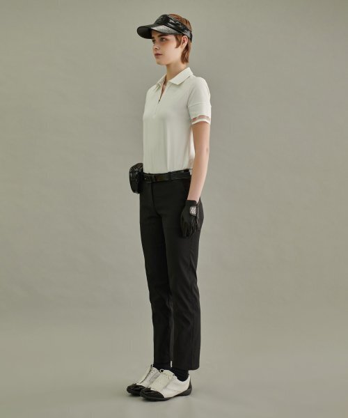 NEU GOLF(エヌイーユーゴルフ)の「ハーフジップTシャツ - ホワイト(ポロシャツ・レディース・その他・LARGE/MEDIUM/SMALL)」の5枚目の写真